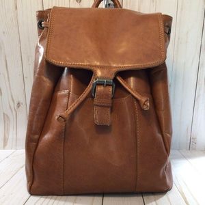 Spikes & Sparrow Brown Leather Backpack